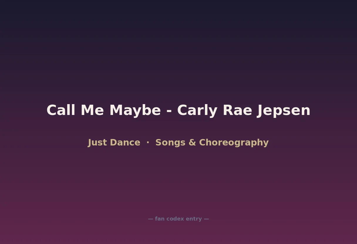 Call Me Maybe - Carly Rae Jepsen